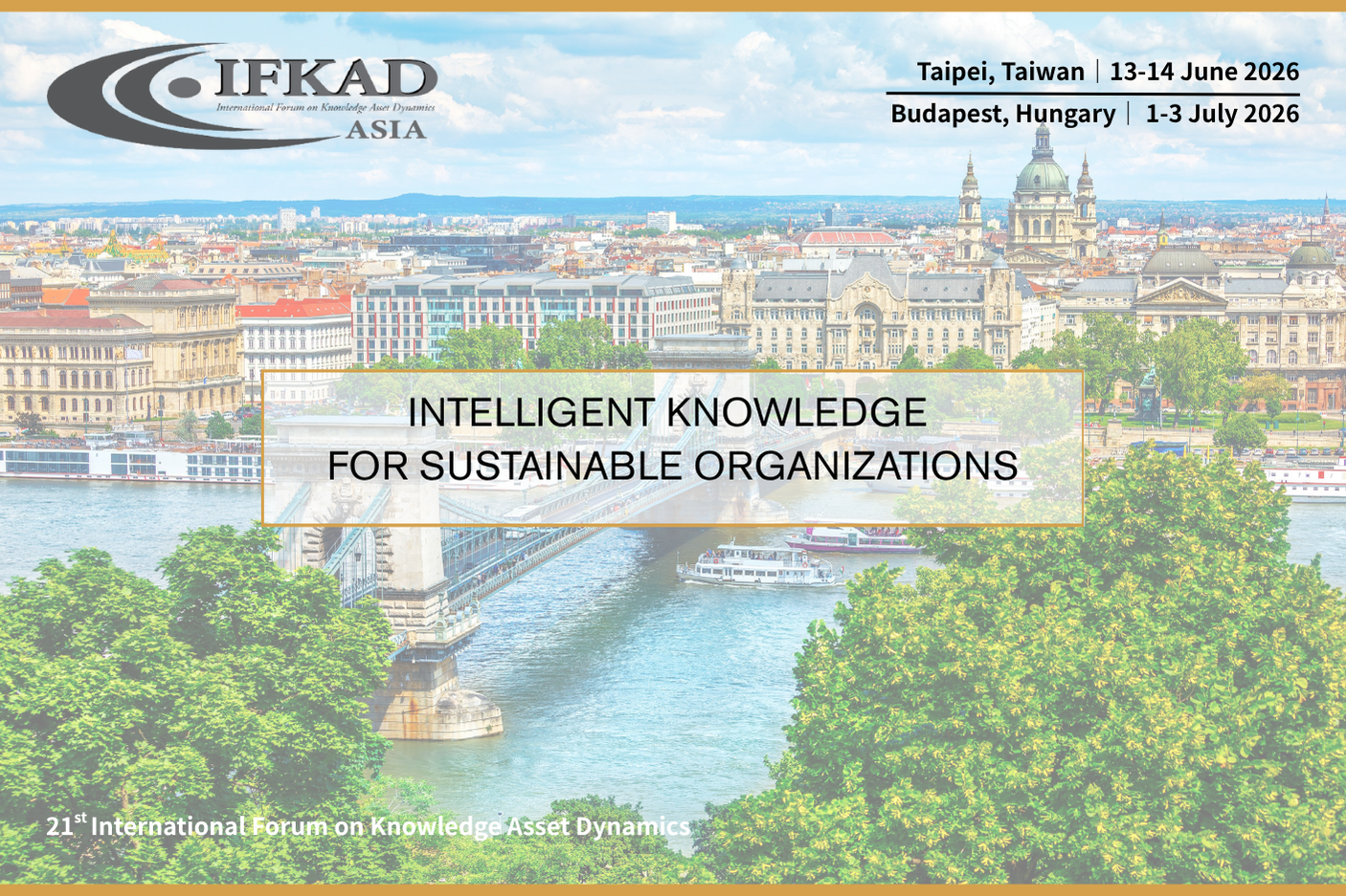 IFKAD 2026: Intelligent Knowledge for Sustainable Organizations